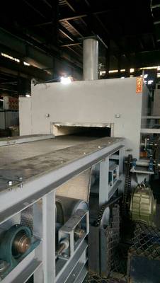 Conveyor belt for tempering furnaces for hardware, fasteners, hand tooling and special parts tempering furnace
